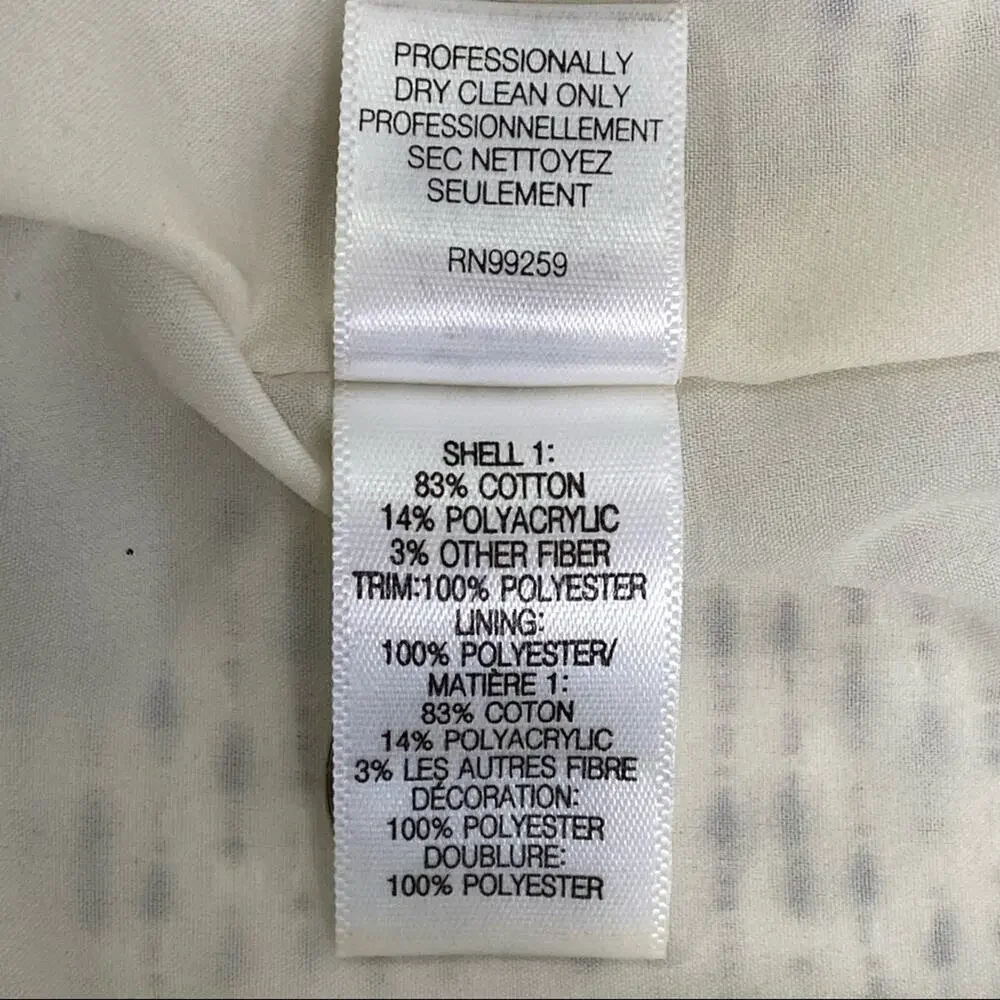 Vera Wang Lavender Label Boucle Tweed Skirt Womens Size 10  Black White Cotton - Picture 12 of 13